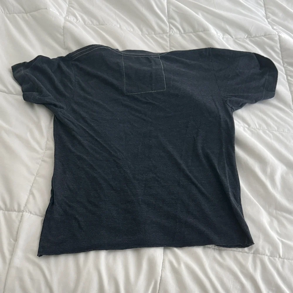 Aviator Nation Black T-Shirt with White Lightning Bolt - Picture 3 of 4